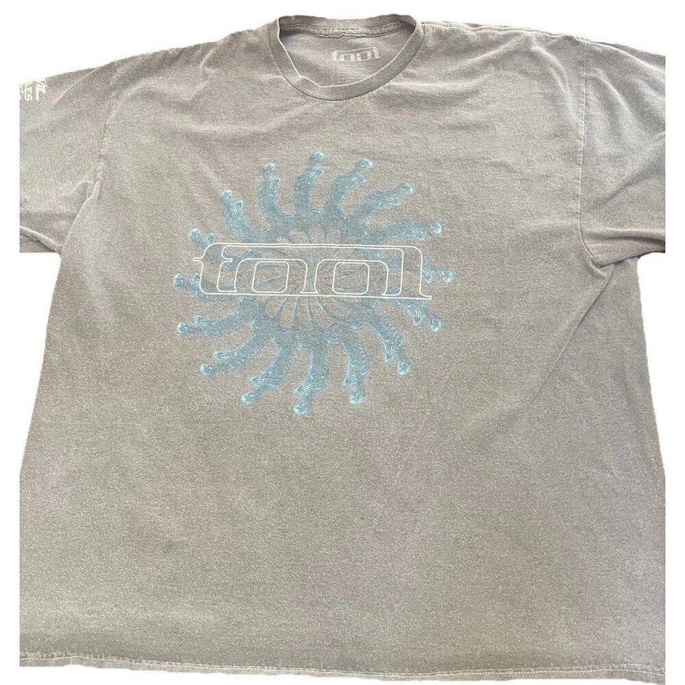 Vtg Tool Band Shirt L 10000 Days Spiral Logo Vicarious Era Y2K Grunge Fade Metal